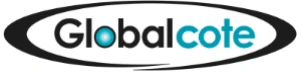 Globalcote logo in black and blue on a white background